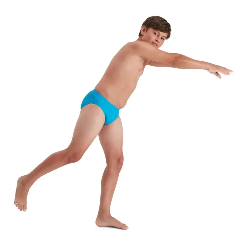 Speedo Boy's Logo 6.5cm Brief Blue-5